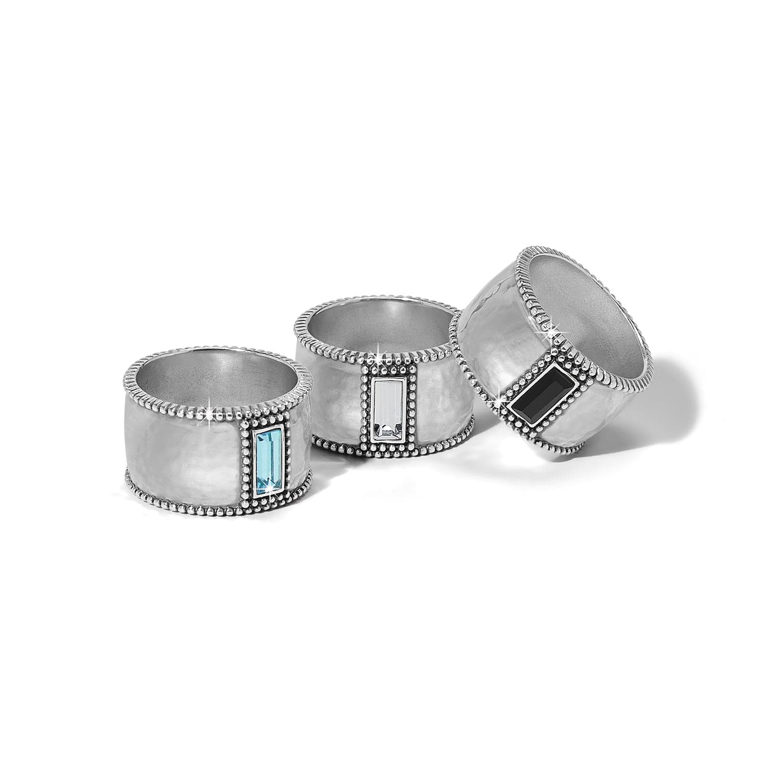Pretty Tough Gem Wide Band Ring - Brighton