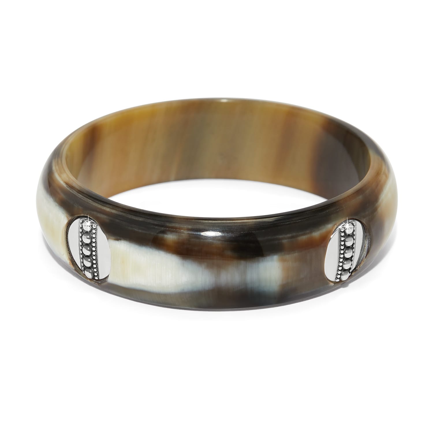 Pretty Tough Geo Horn Bangle brown 1