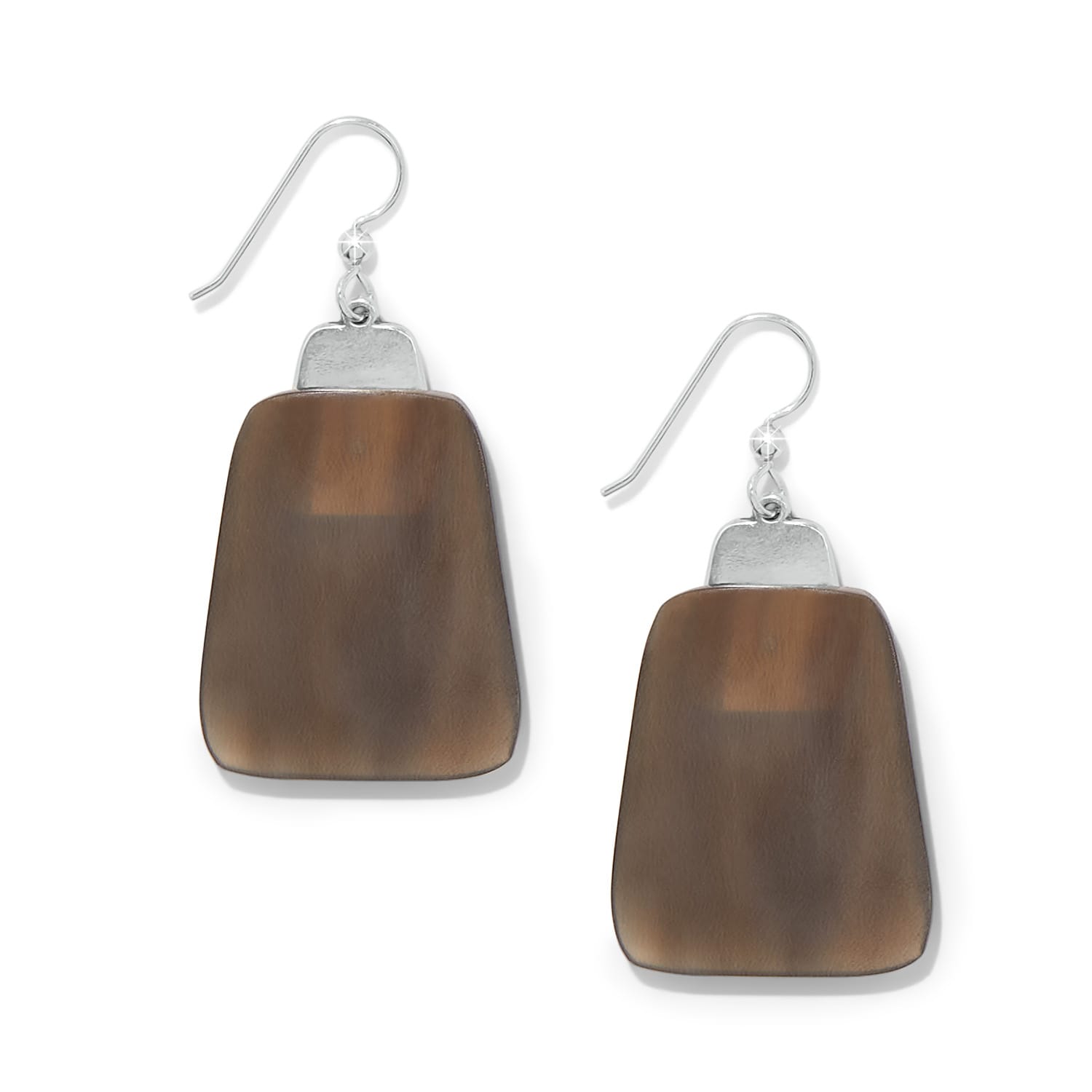 Pretty Tough Geo Horn French Wire Earrings brown 2