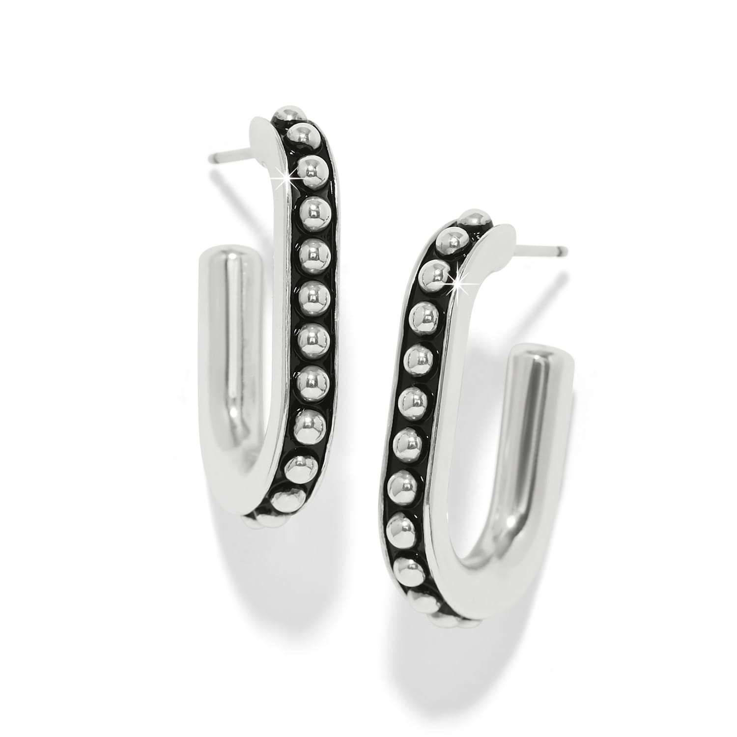 Pretty Tough Link Hoop Earrings silver 1