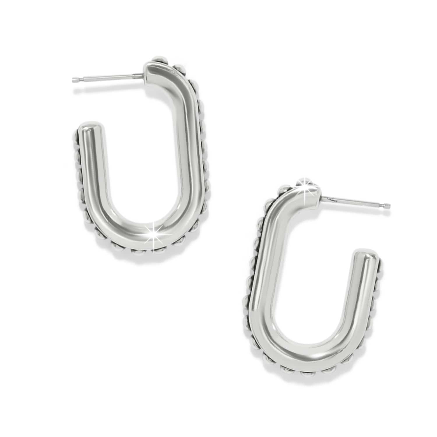 Pretty Tough Link Hoop Earrings silver 2