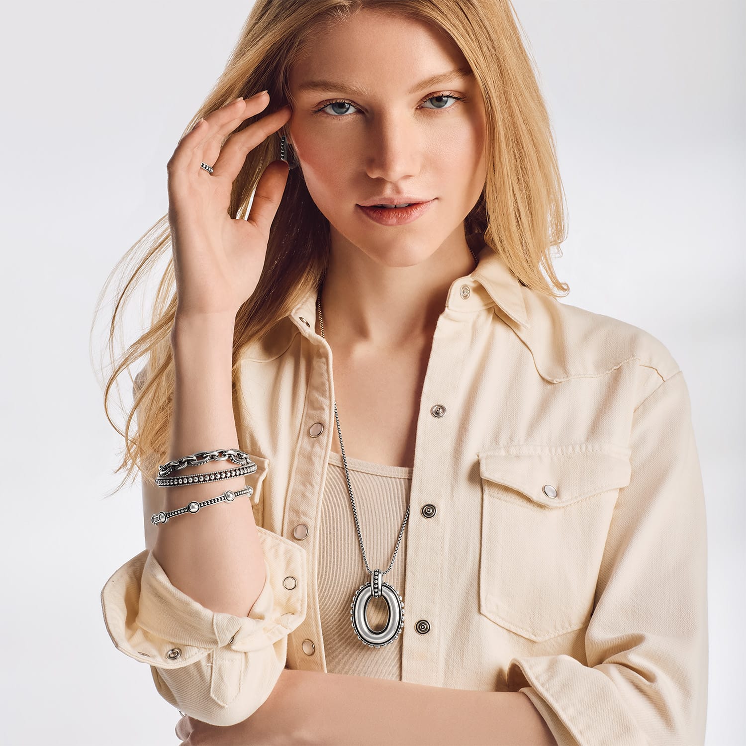 Pretty Tough Link Pendant Necklace silver 4