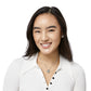 Model wearing a Brighton silver-plated heart pendant necklace paired with matching silver-plated heart stud earrings