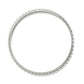 Brighton bangle bracelet with silver-plated beaded texture around the circular band on a white background