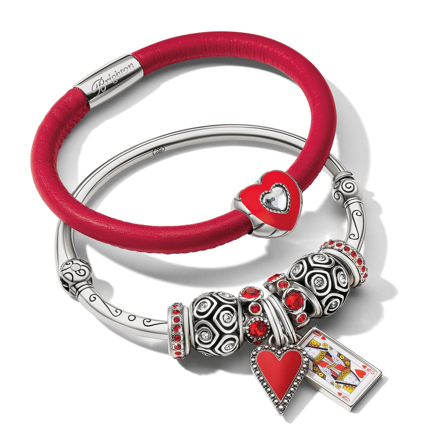 Queen Of Hearts Charm silver-white 3