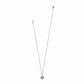 Brighton pendant necklace with silver-plated star pendant and crystal accents on delicate chain on a white background