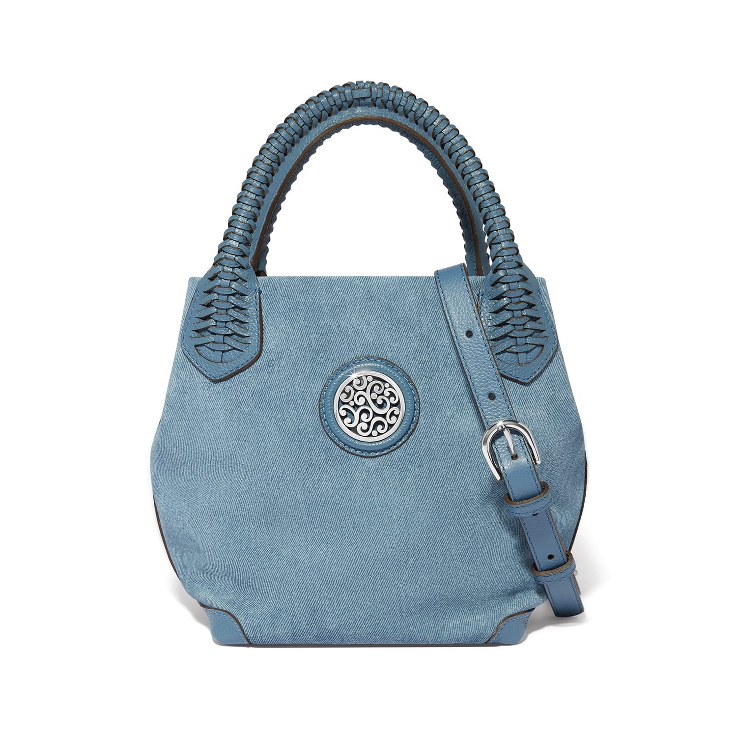 Reina Suede Medium Tote denim 1