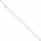 Brighton chain necklace with silver-plated finish, lobster clasp, and small heart accent charm on a white background