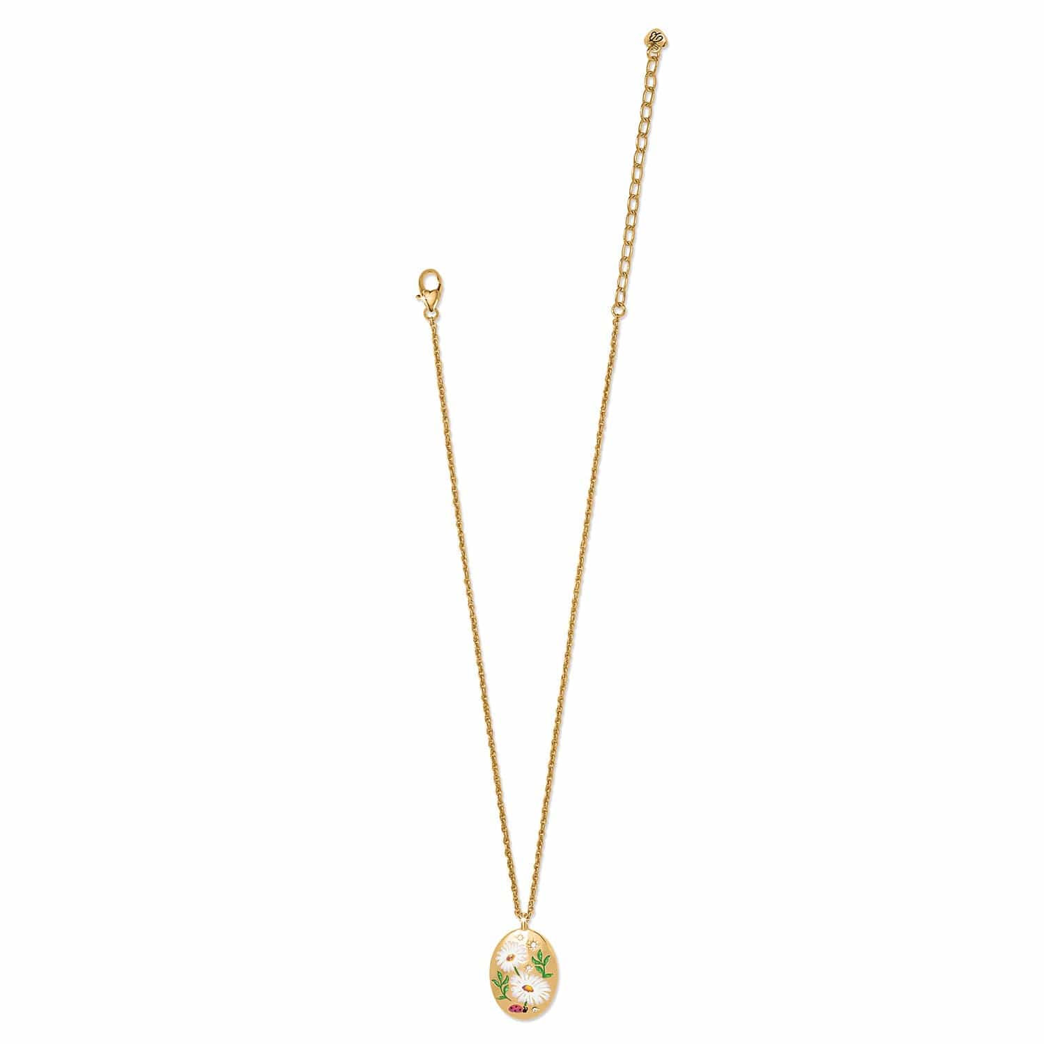 Reverie Daisy Necklace gold-white 3