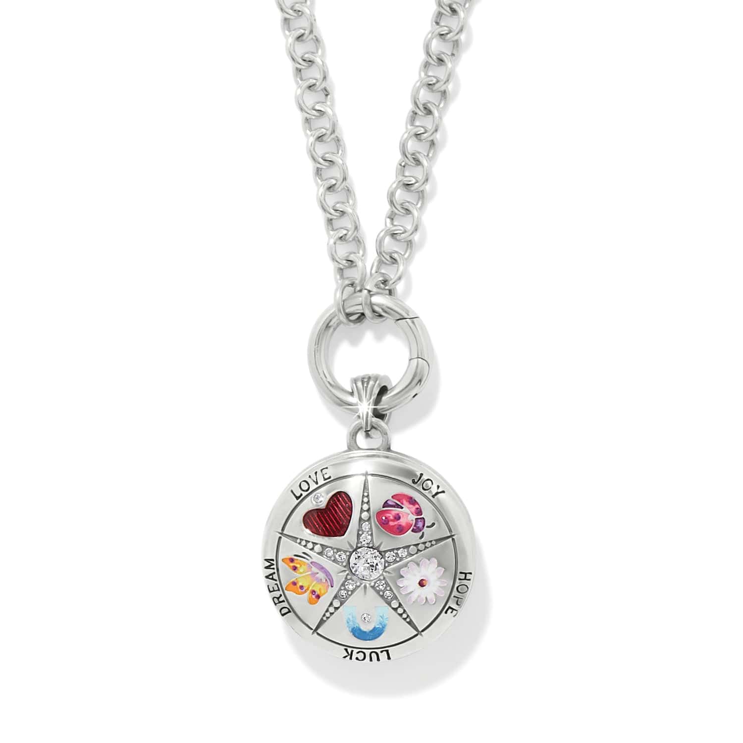 Reverie Emblem Locket Necklace silver-multi 1