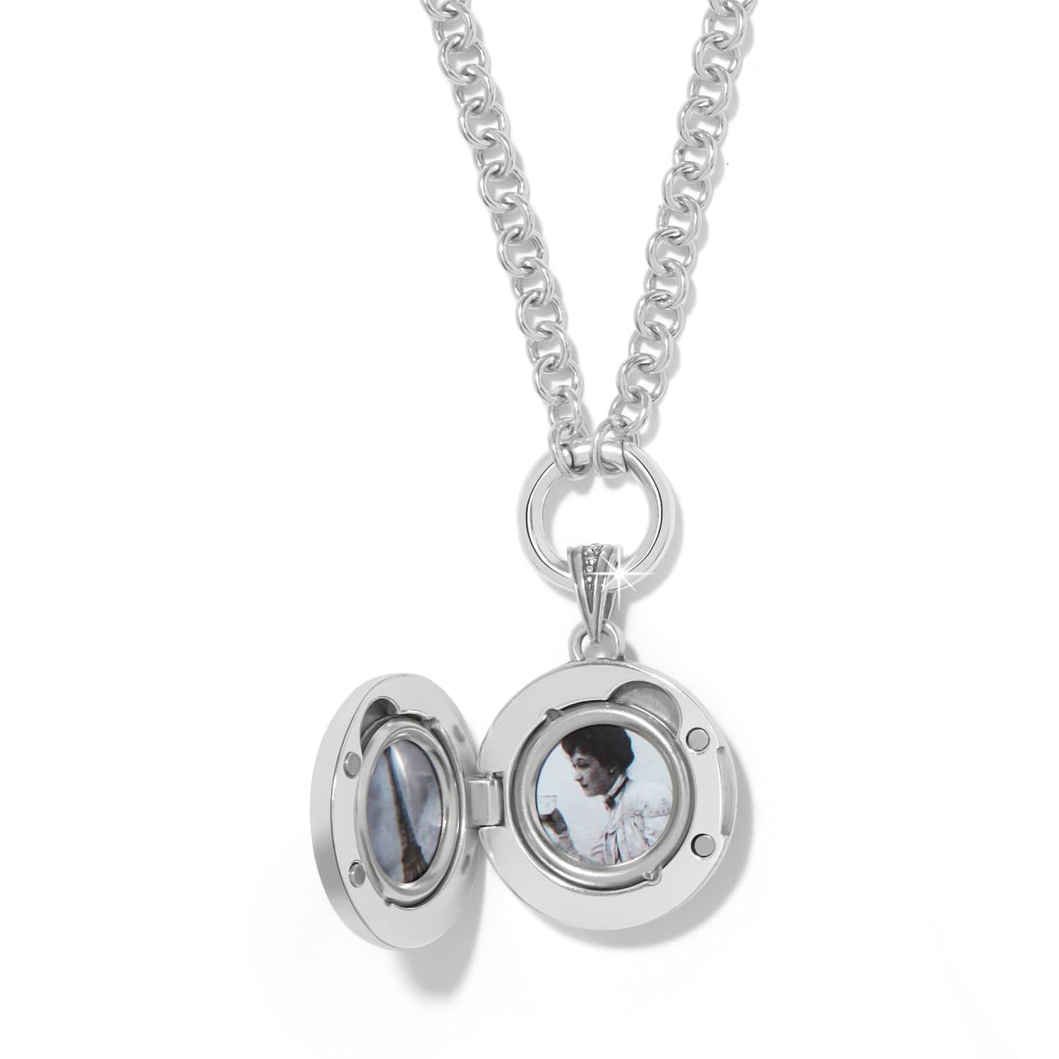 Reverie Emblem Locket Necklace silver-multi 2