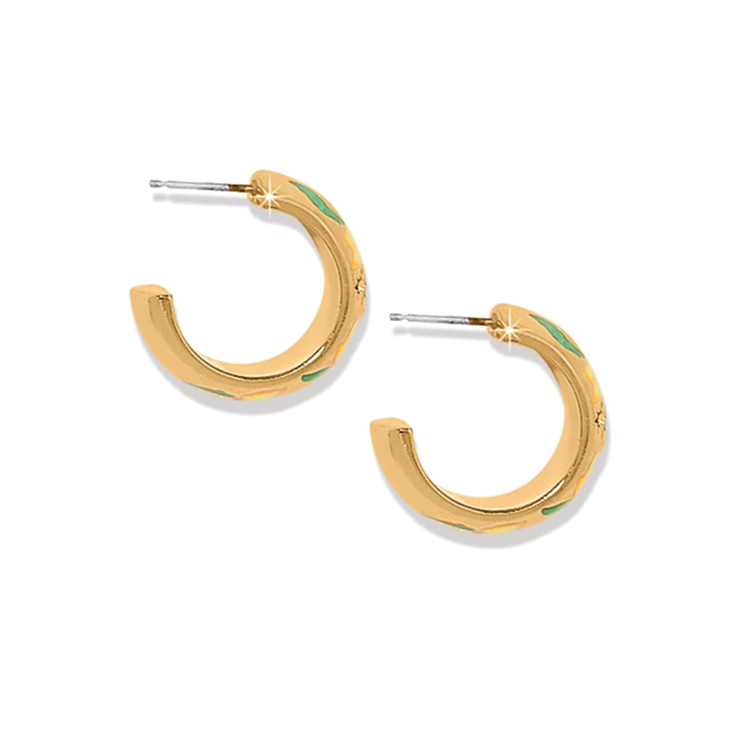 Reverie Flower Hoop Earrings gold-yellow 4