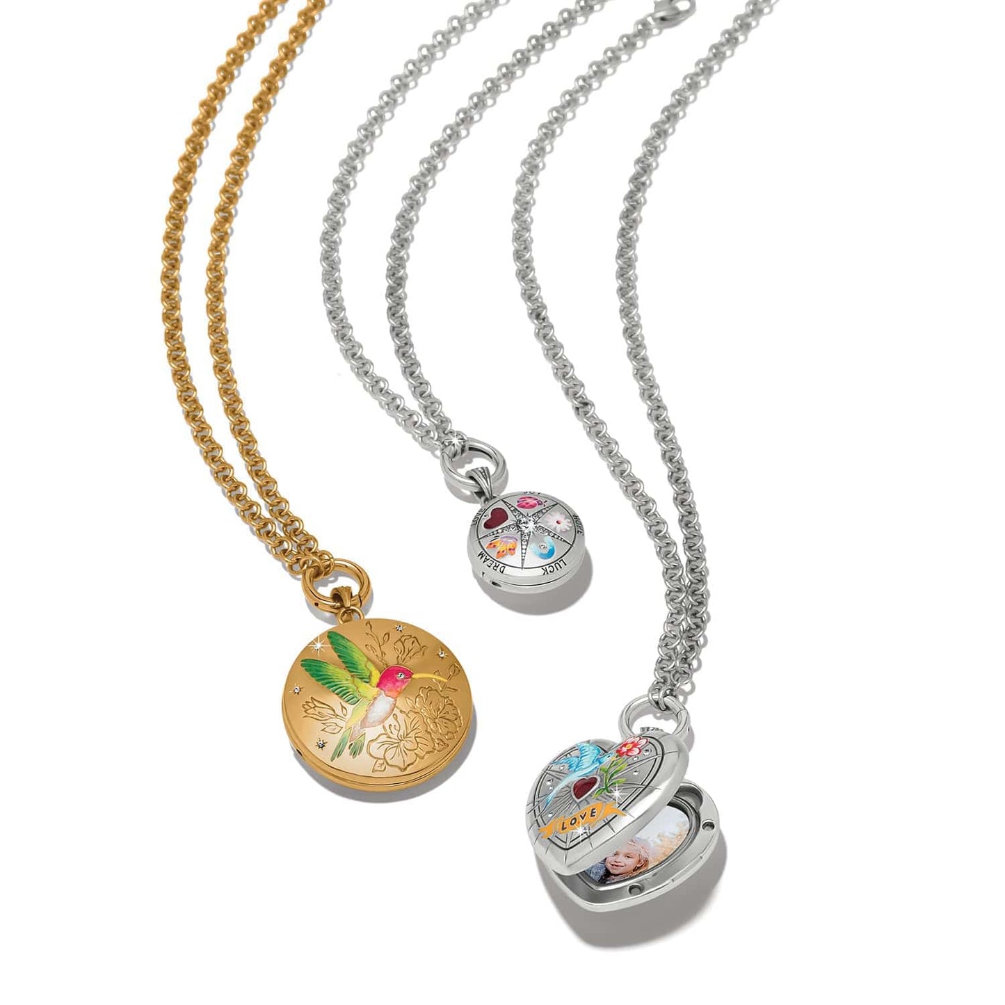Reverie Hummingbird Locket Necklace