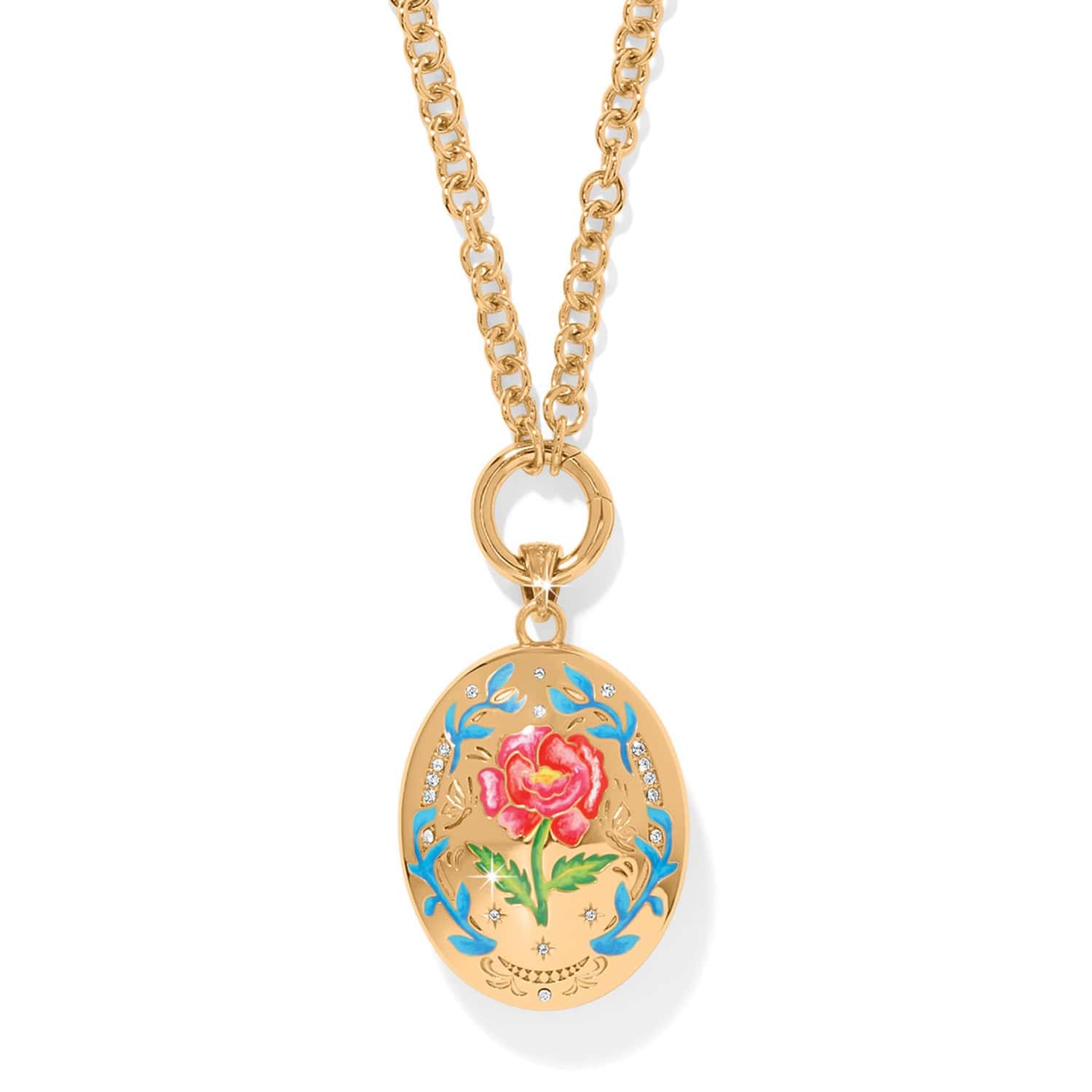 Reverie Rose Locket Necklace gold-multi 1