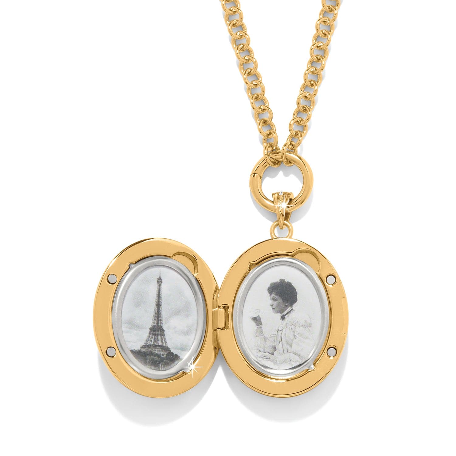 Reverie Rose Locket Necklace gold-multi 2