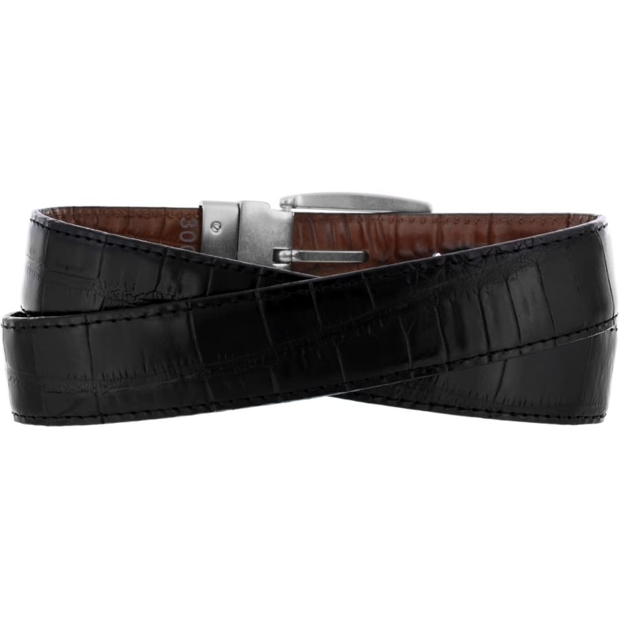 Reversible Croco Belt black-peanut 2