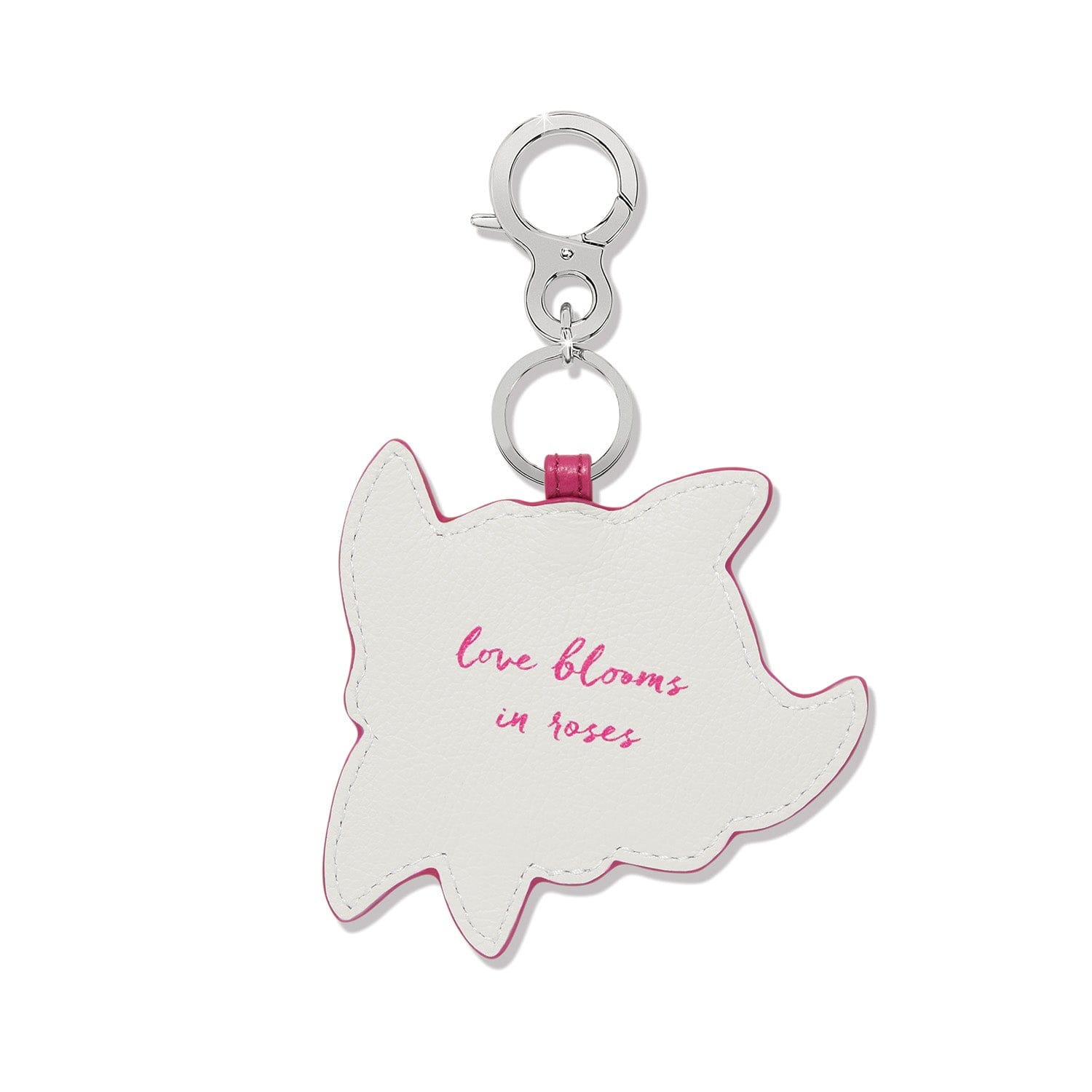 Rose Petal Embroidered Handbag Fob multi 2