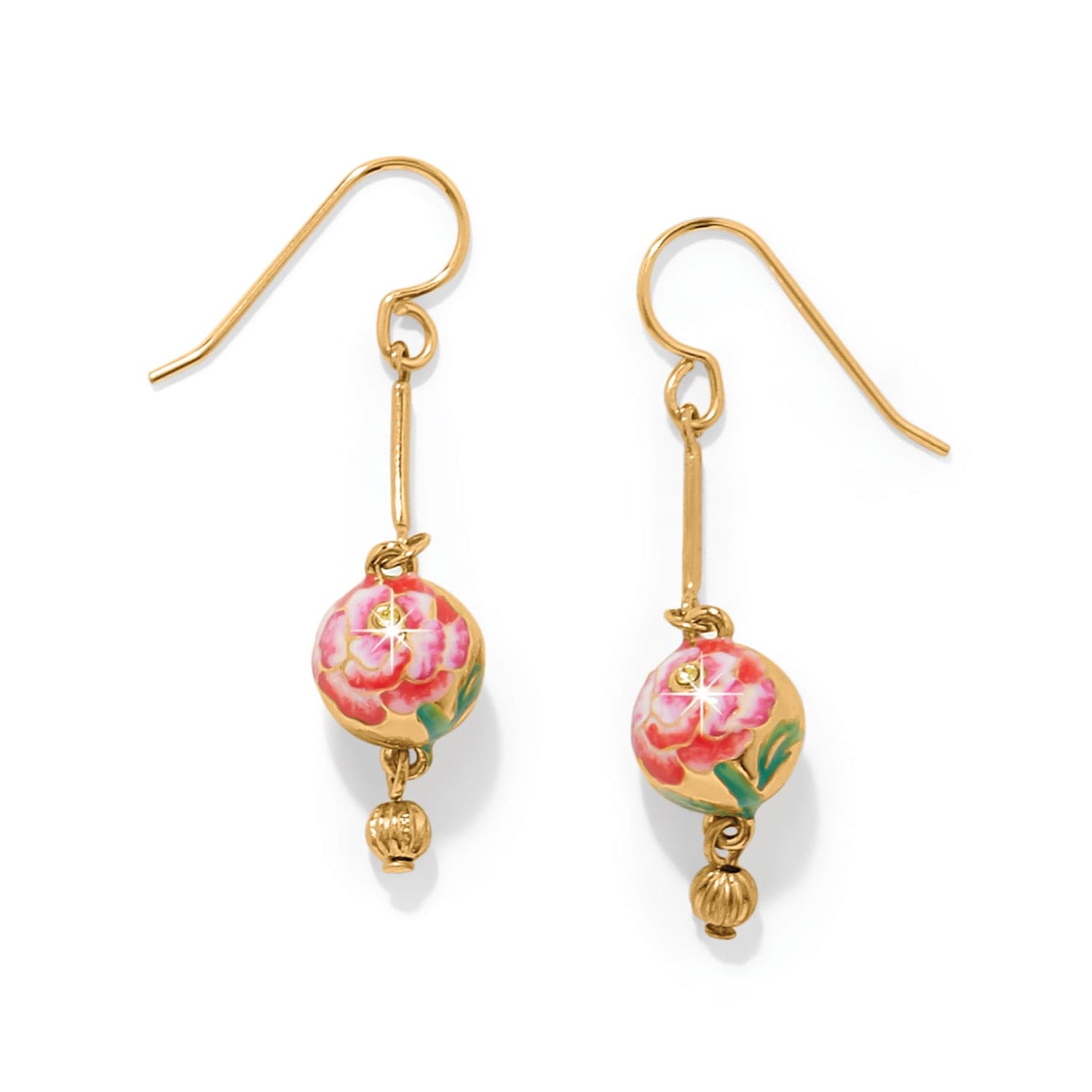 Rose Petal French Wire Earrings gold-multi 1