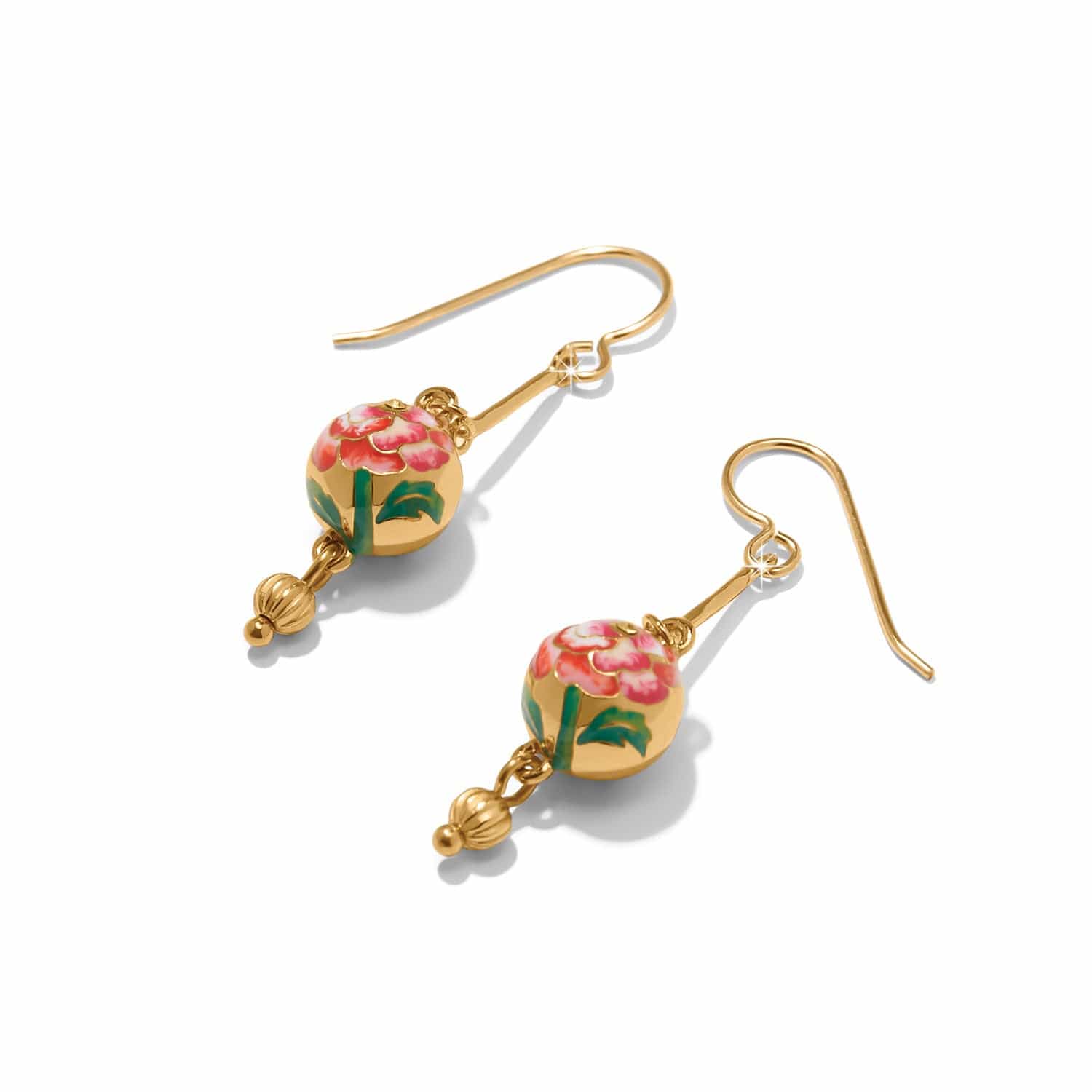 Rose Petal French Wire Earrings gold-multi 2