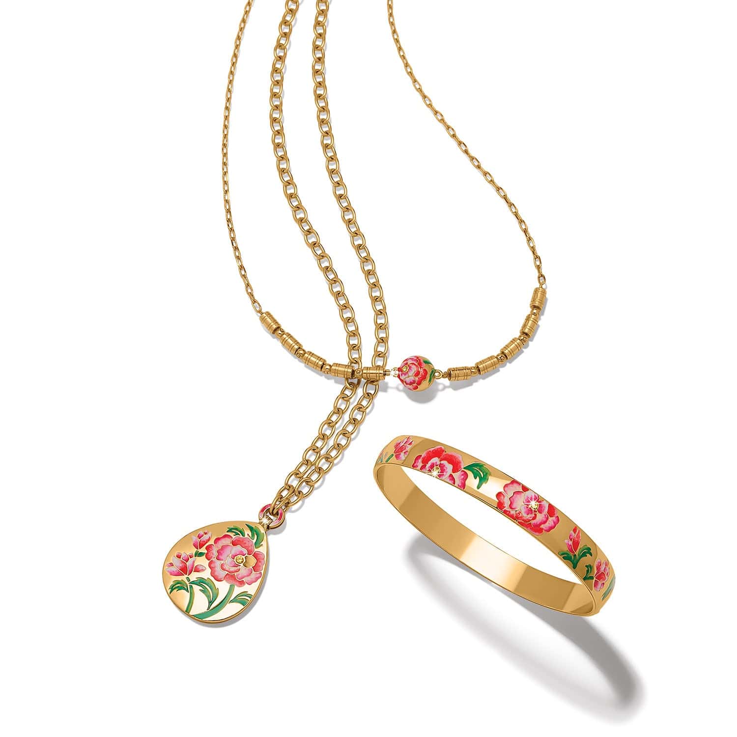 Rose Petal Short Necklace gold-multi 3