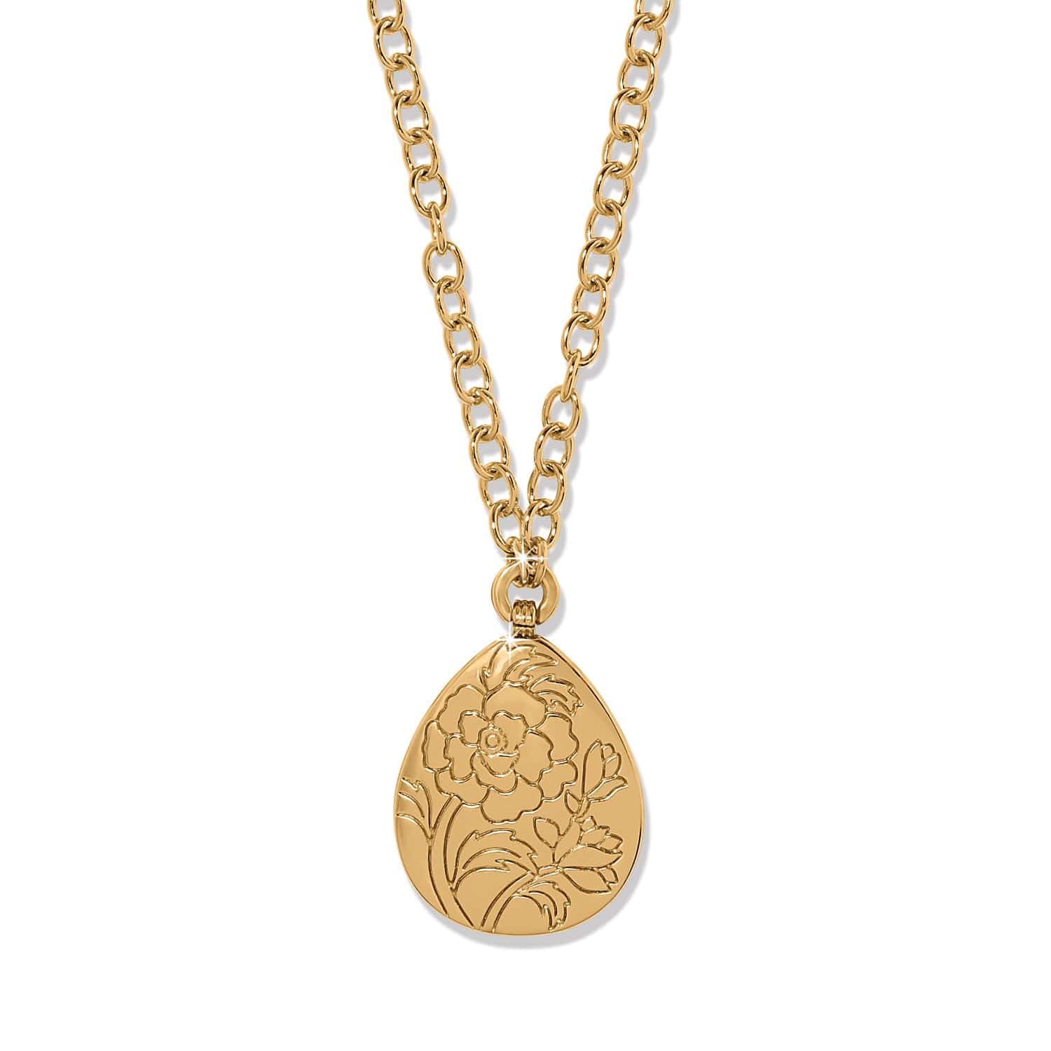 Rose Petal Teardrop Necklace gold-multi 2