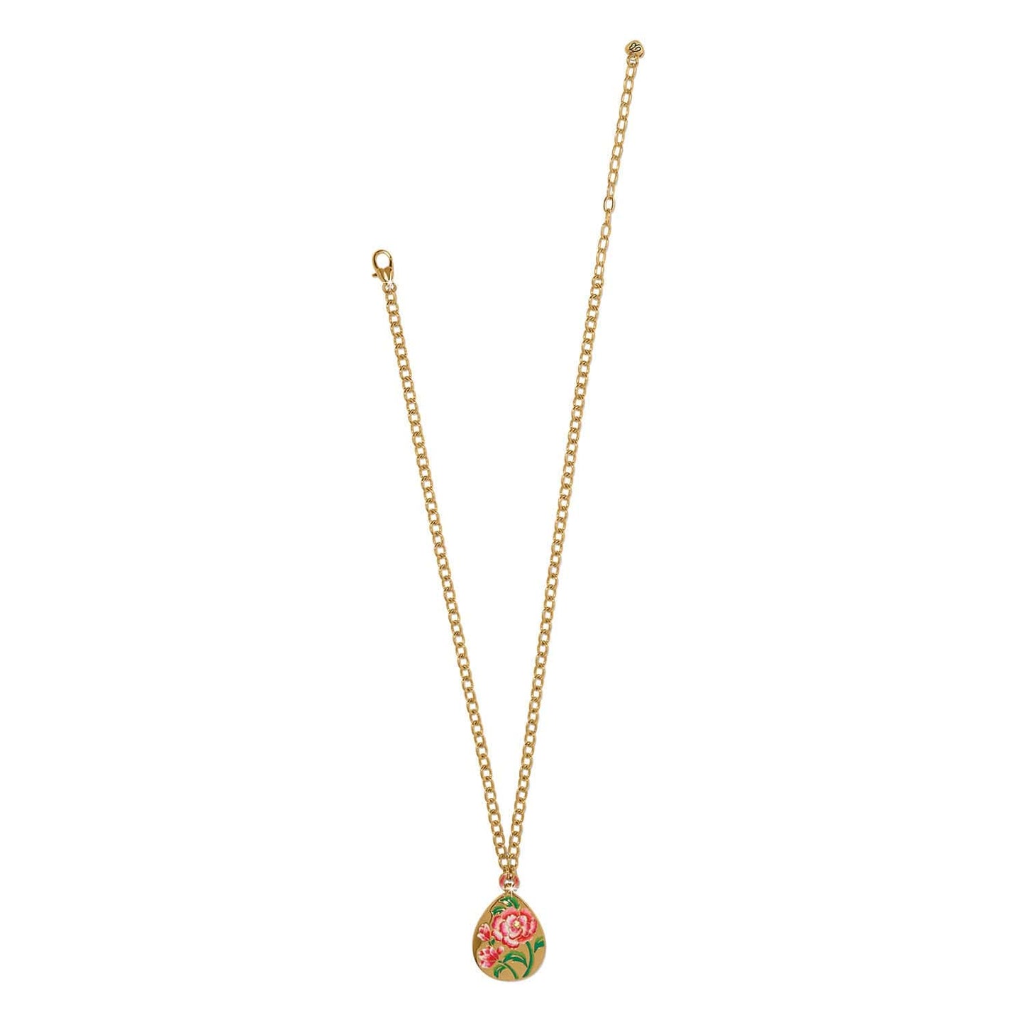 Rose Petal Teardrop Necklace