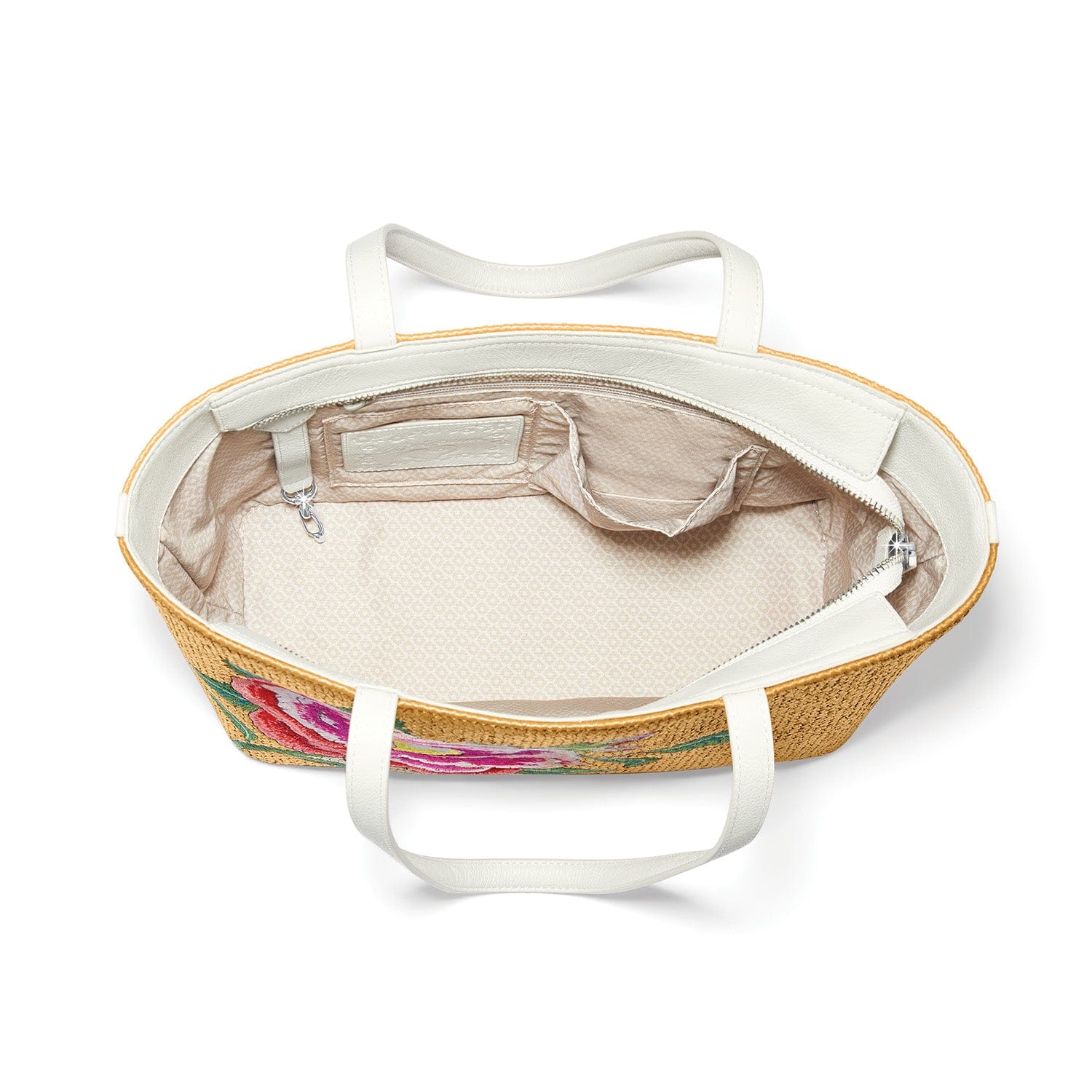 Roselyn Straw Tote white-multi 2