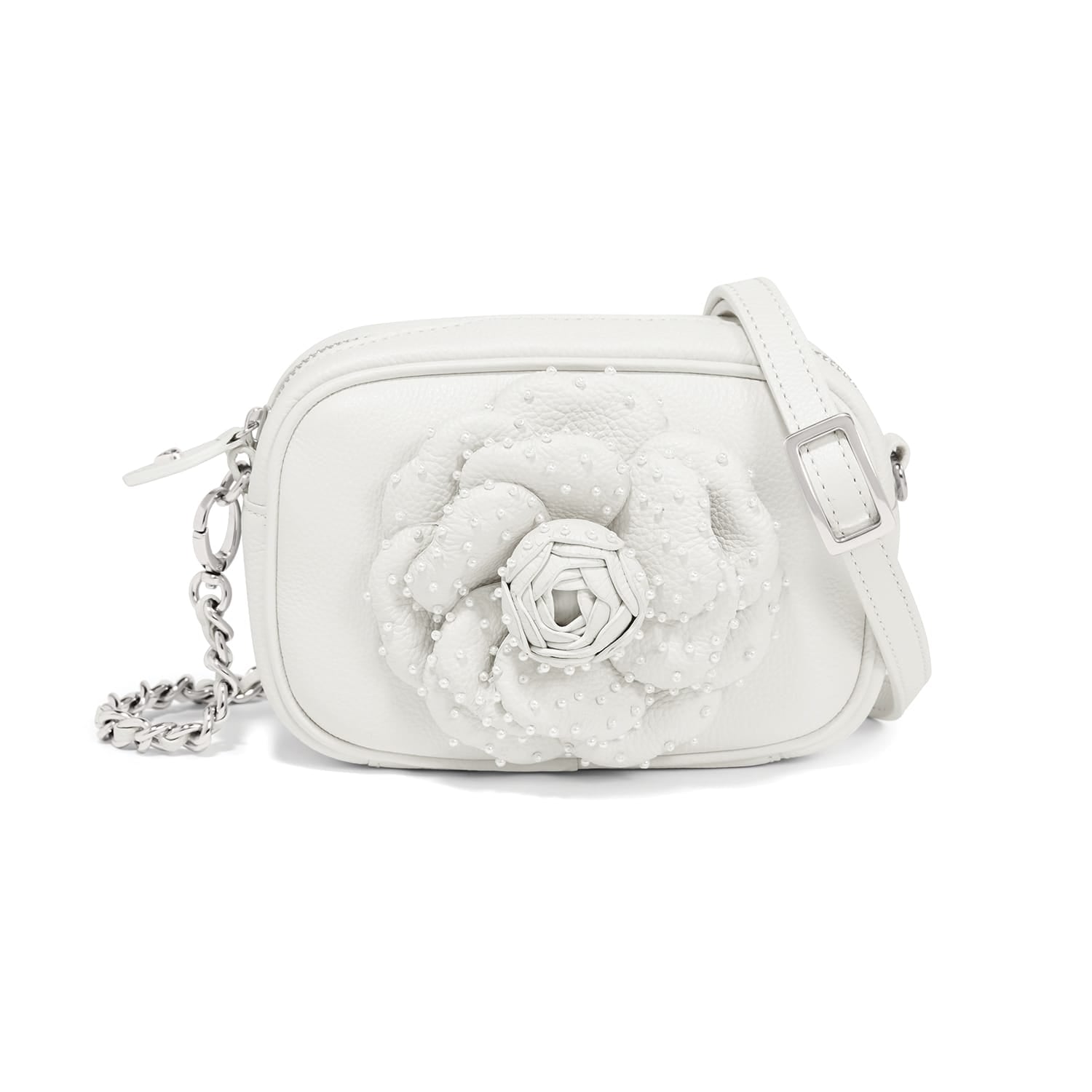 Rosie Beaded Camera Bag optic-white 18