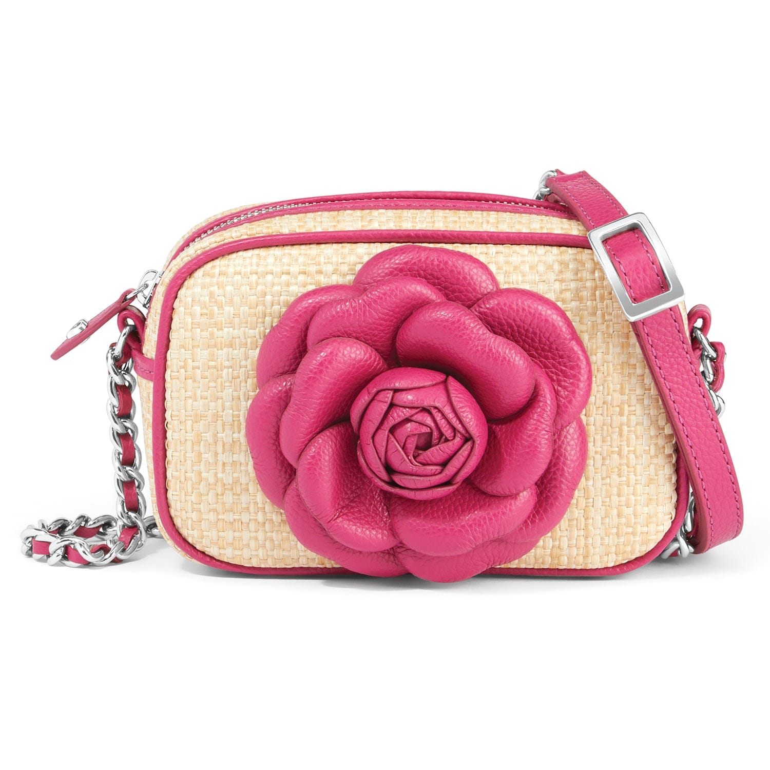Rosie Straw Camera Bag natural-orchid 8