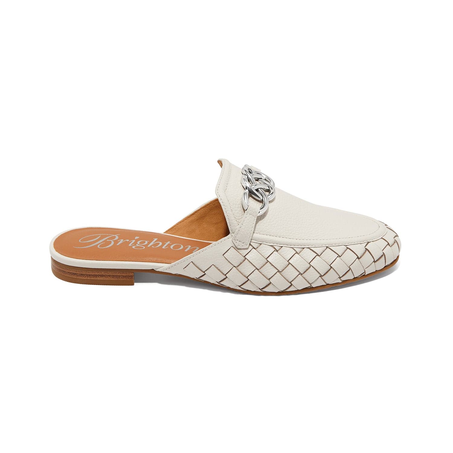 Sage Interlok Woven Mule shoe-white 6