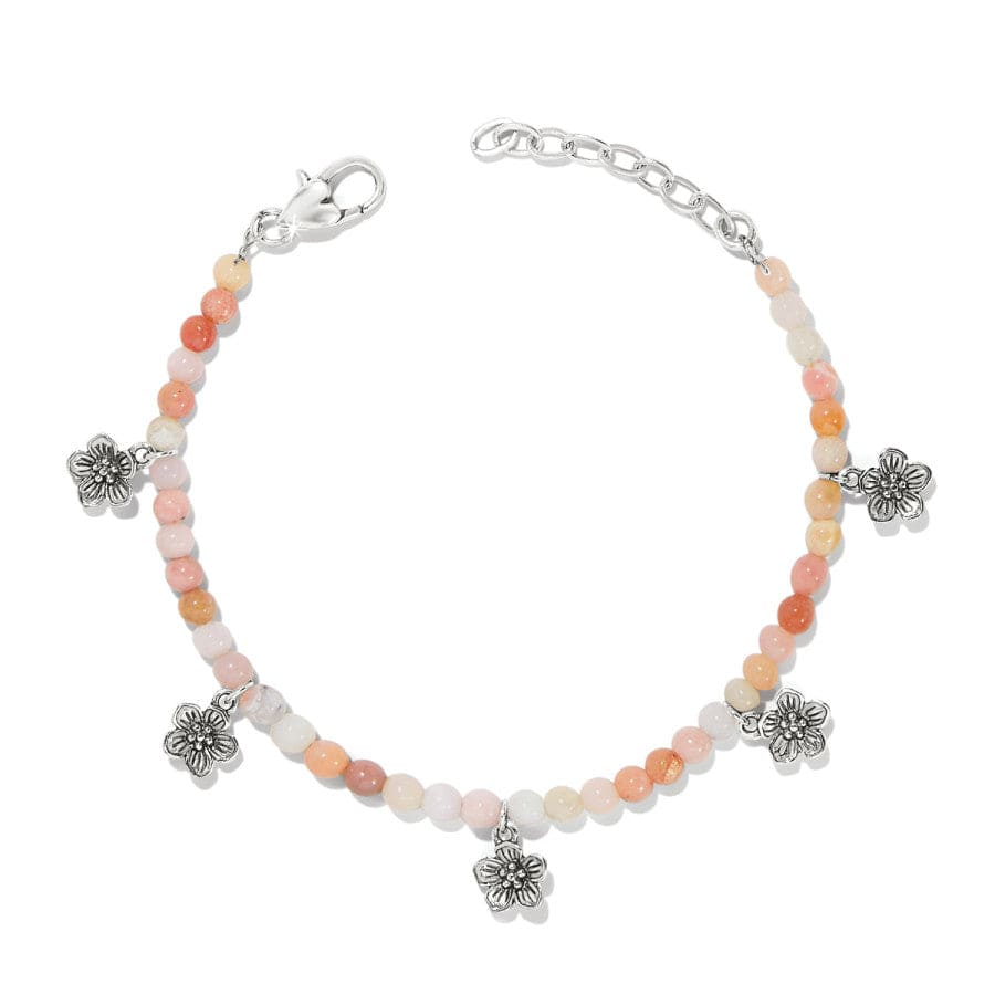 Sakura Beaded Bracelet silver-pink 1