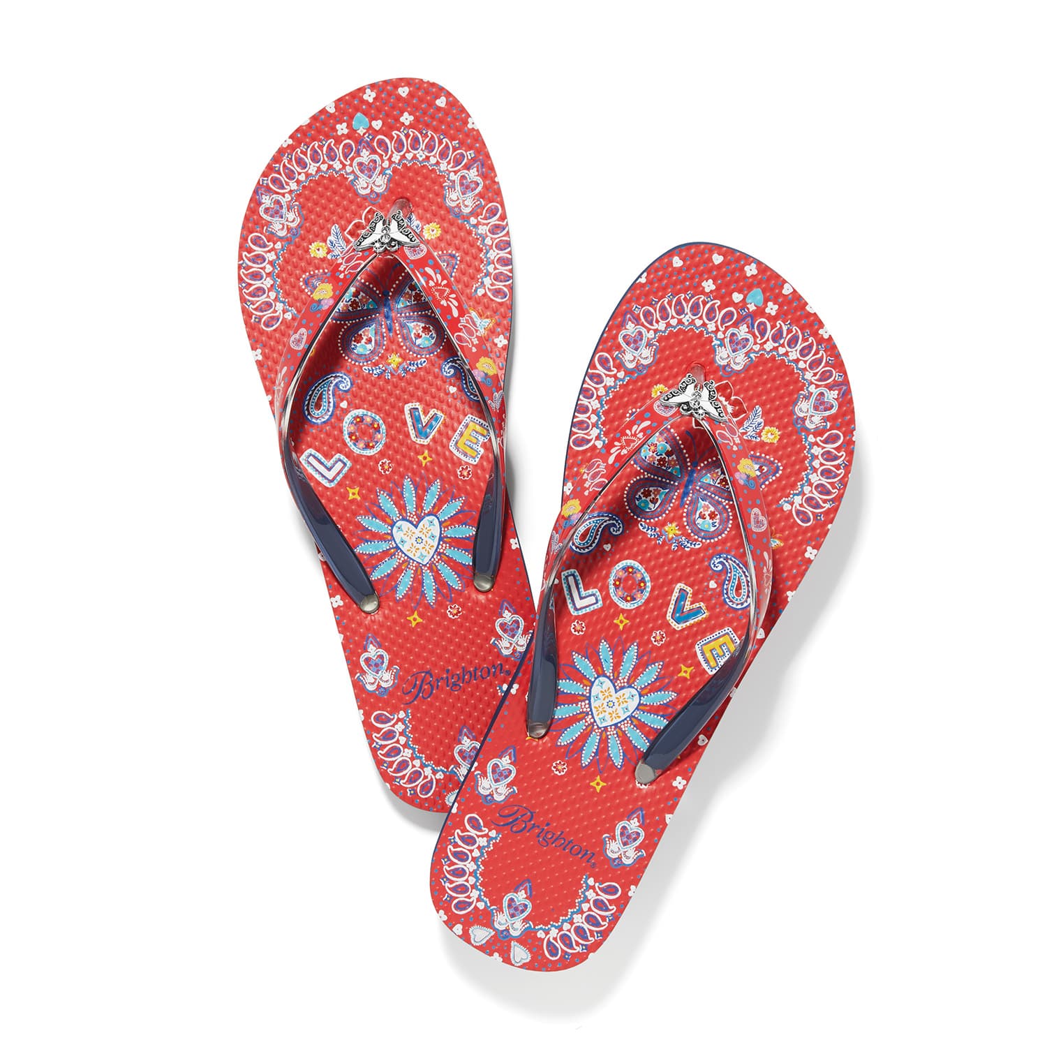 Scarf Red Flip Flops red 1
