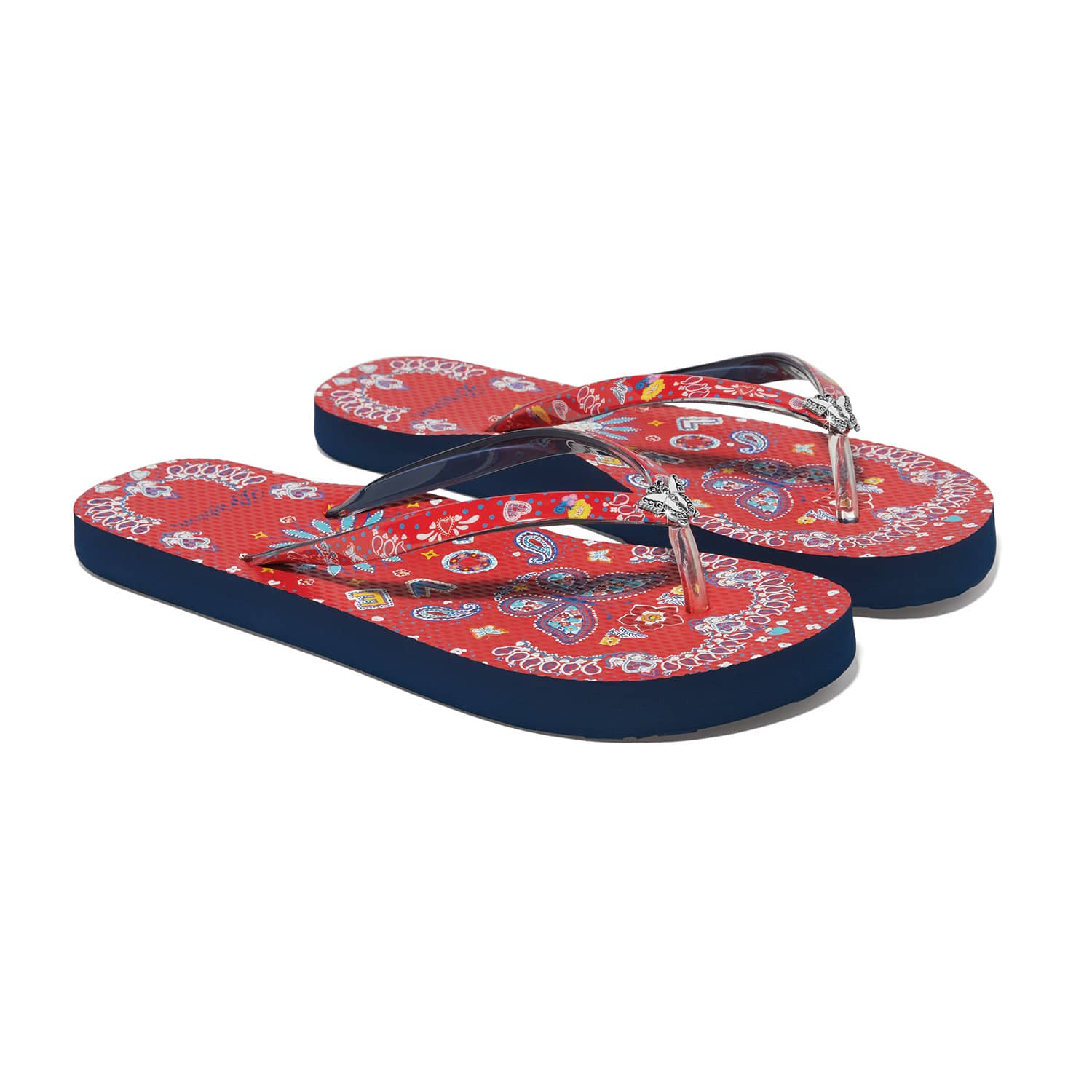 Scarf Red Flip Flops red 2
