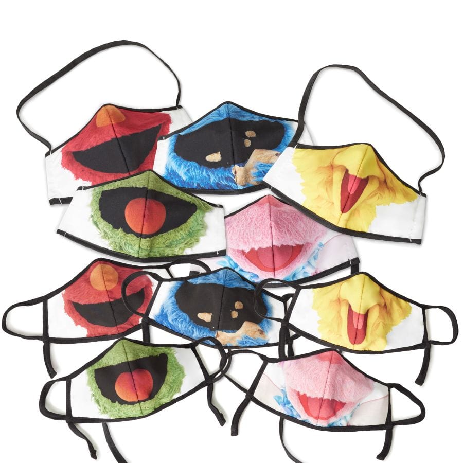 Sesame Street All Characters Adult/Child Face Mask (10 pack) multi 2