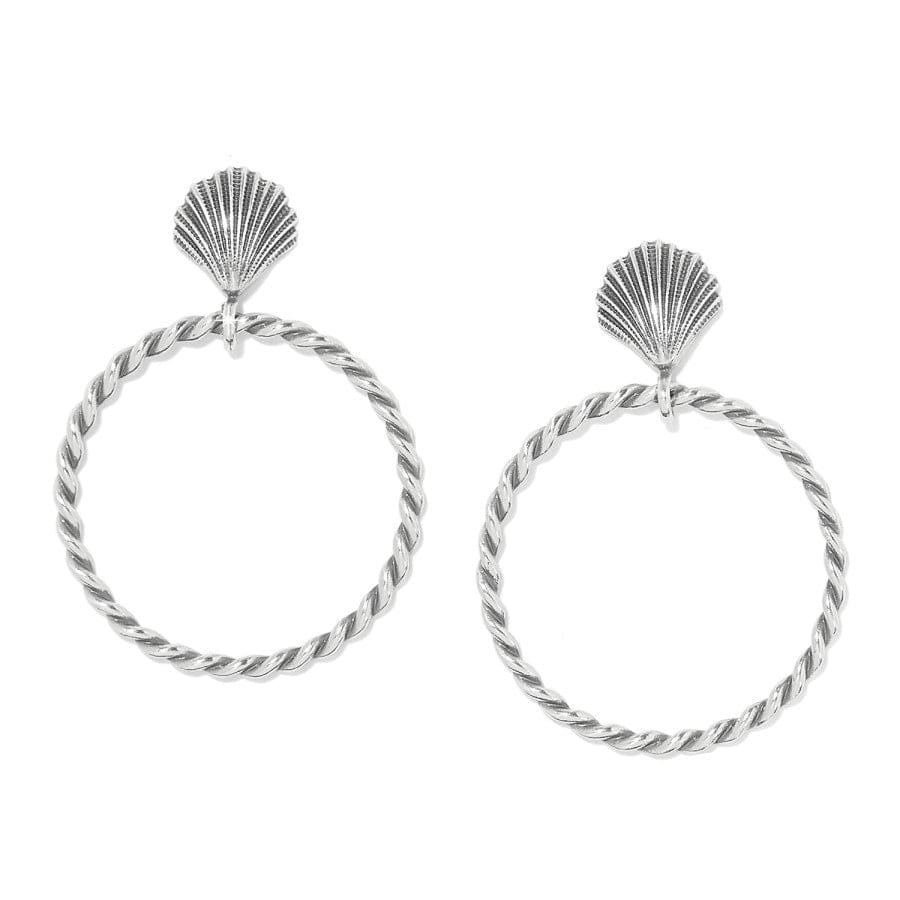 Silver Shells Hoop Earrings silver 1