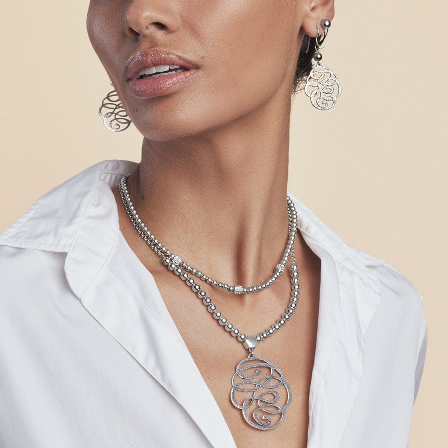 Skribbel Beaded Necklace silver 5