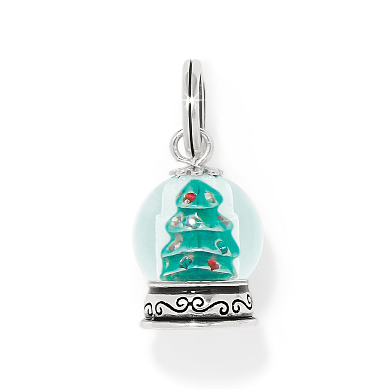 Snowglobe Christmas Tree Charm Brighton