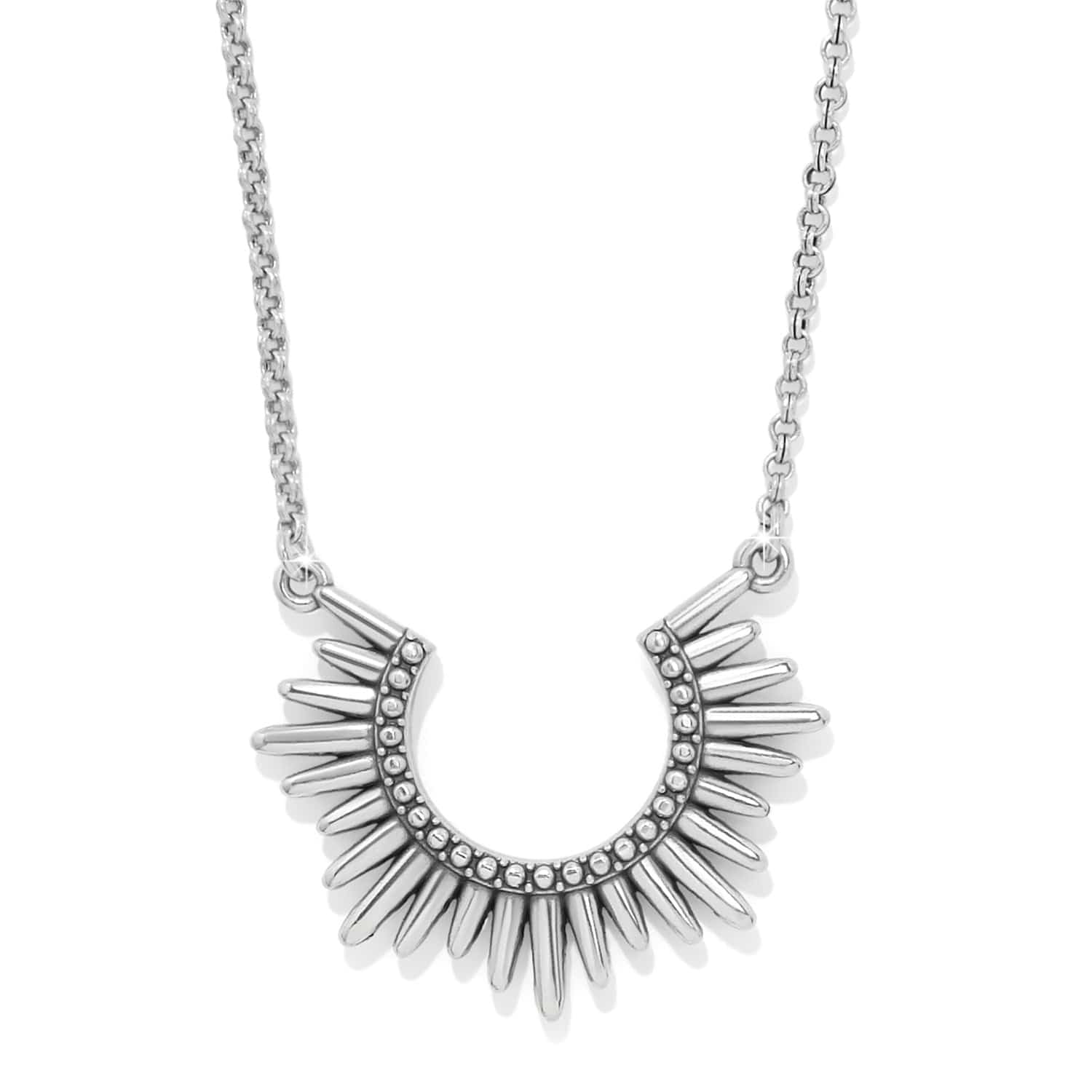 Solara Crescent Necklace silver 2