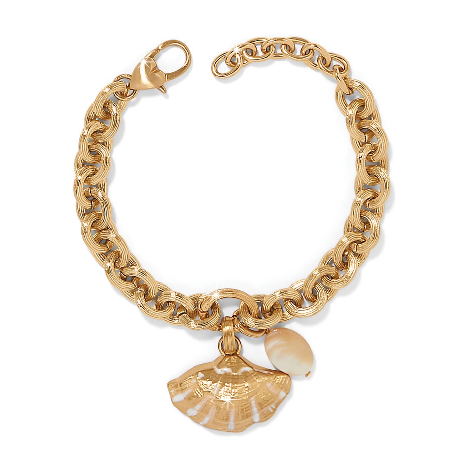 Solstice Shell Charm Bracelet gold 2