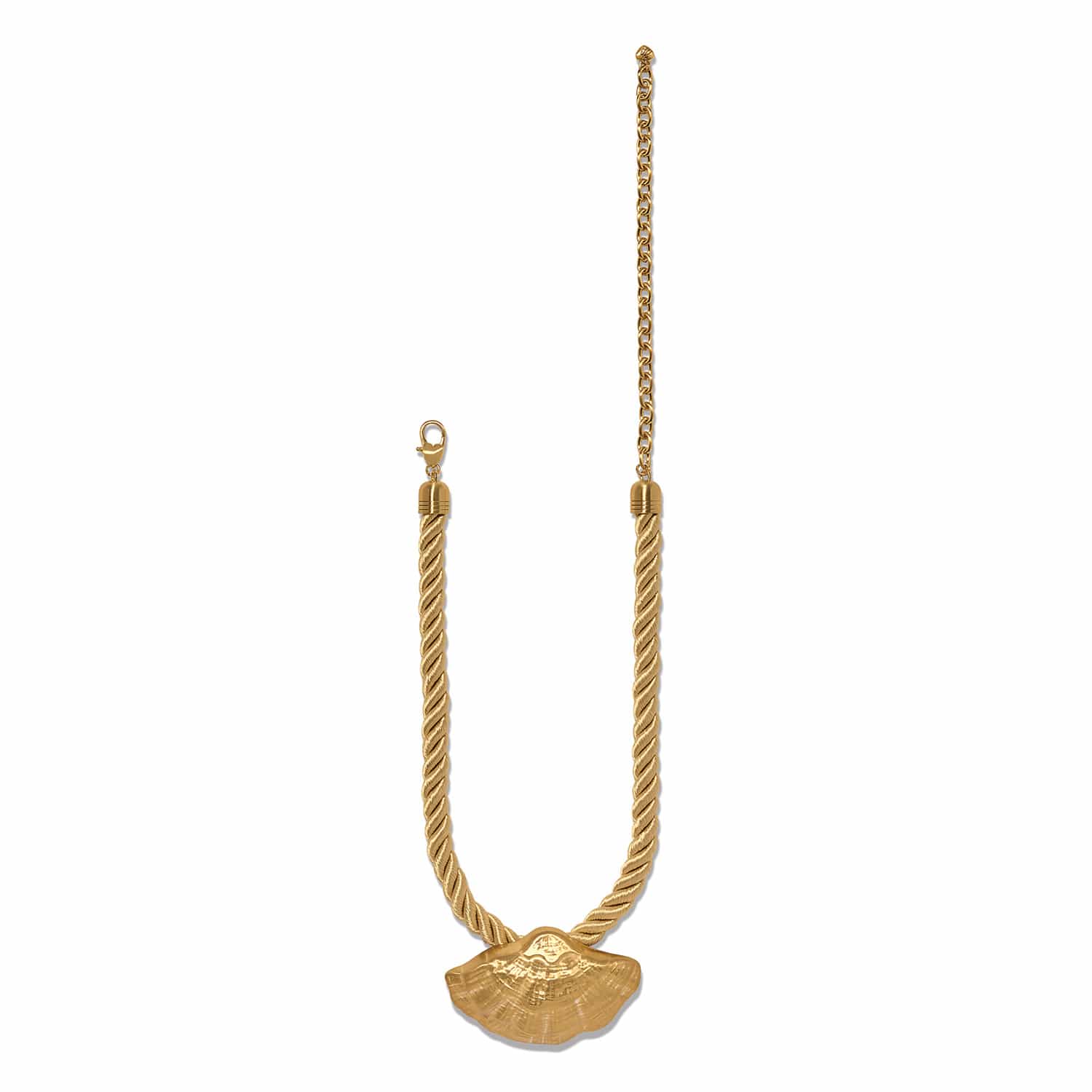 Solstice Shell Corded Necklace gold 3