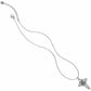 Brighton pendant necklace with silver-plated cross featuring marquise-cut crystals and lobster clasp on a white background