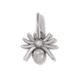 Brighton spider charm with silver-plated finish and textured body detail on a white background