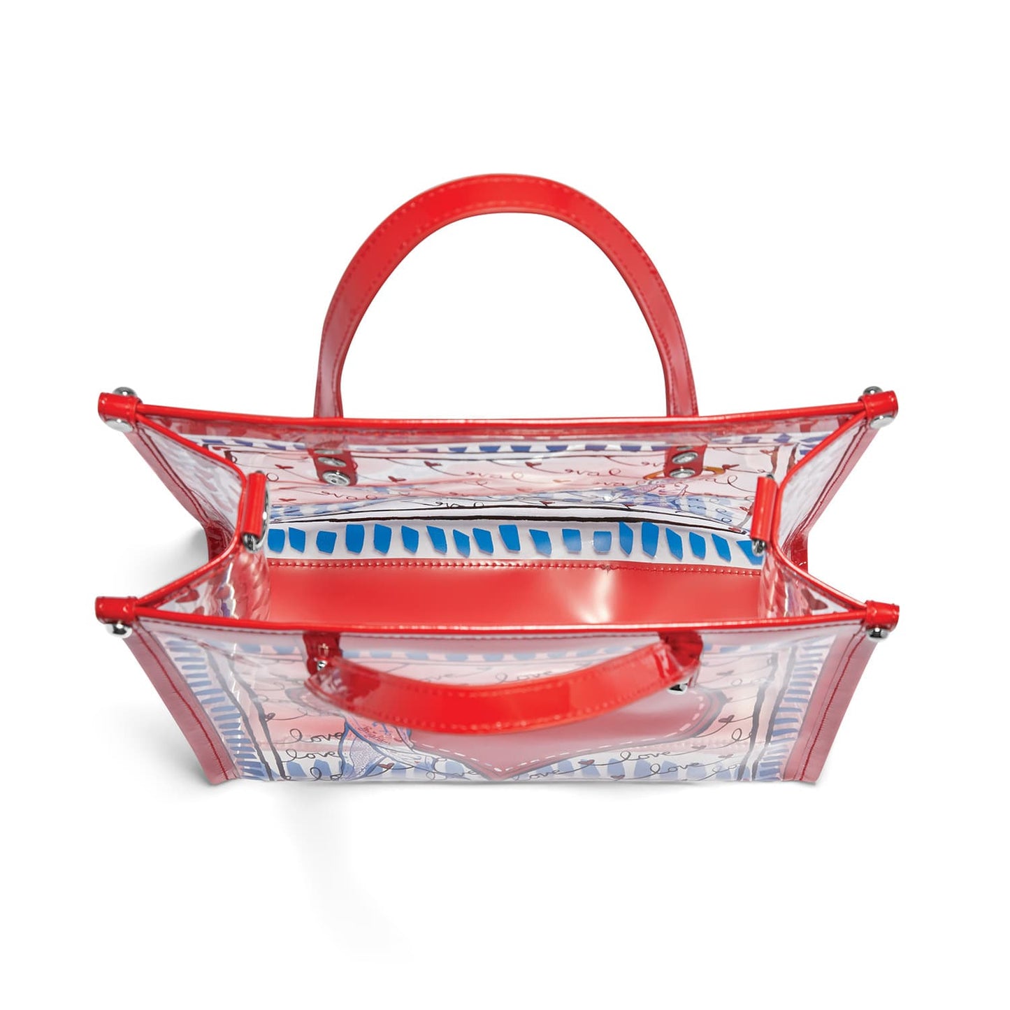 Striped Love Clear Tote