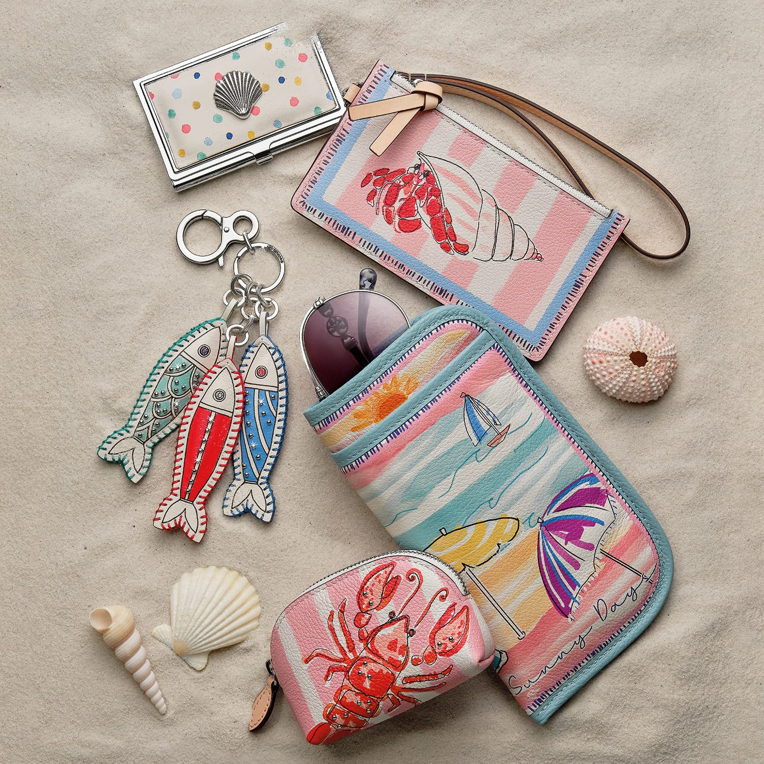 Sun & Sea Pinch Me Mini Coin Purse - Brighton