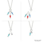 Brighton silver-plated charm necklace shown with interchangeable enamel fish charms and crystal accents on a white background