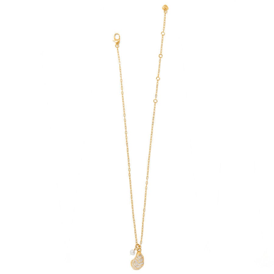 Sunset Cove Oyster Duo Necklace gold-pearl 2