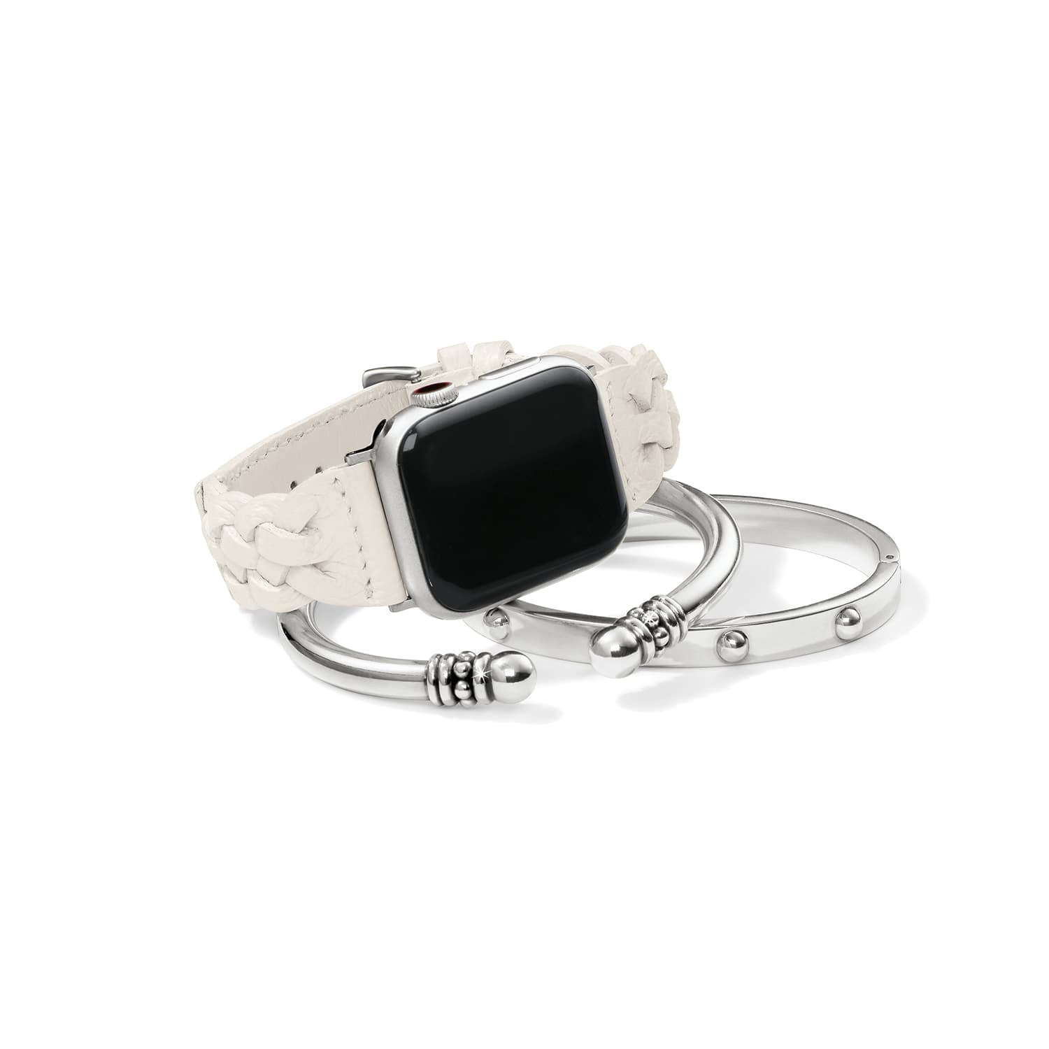 Sutton Braided Leather Watch Band shoe-white 12
