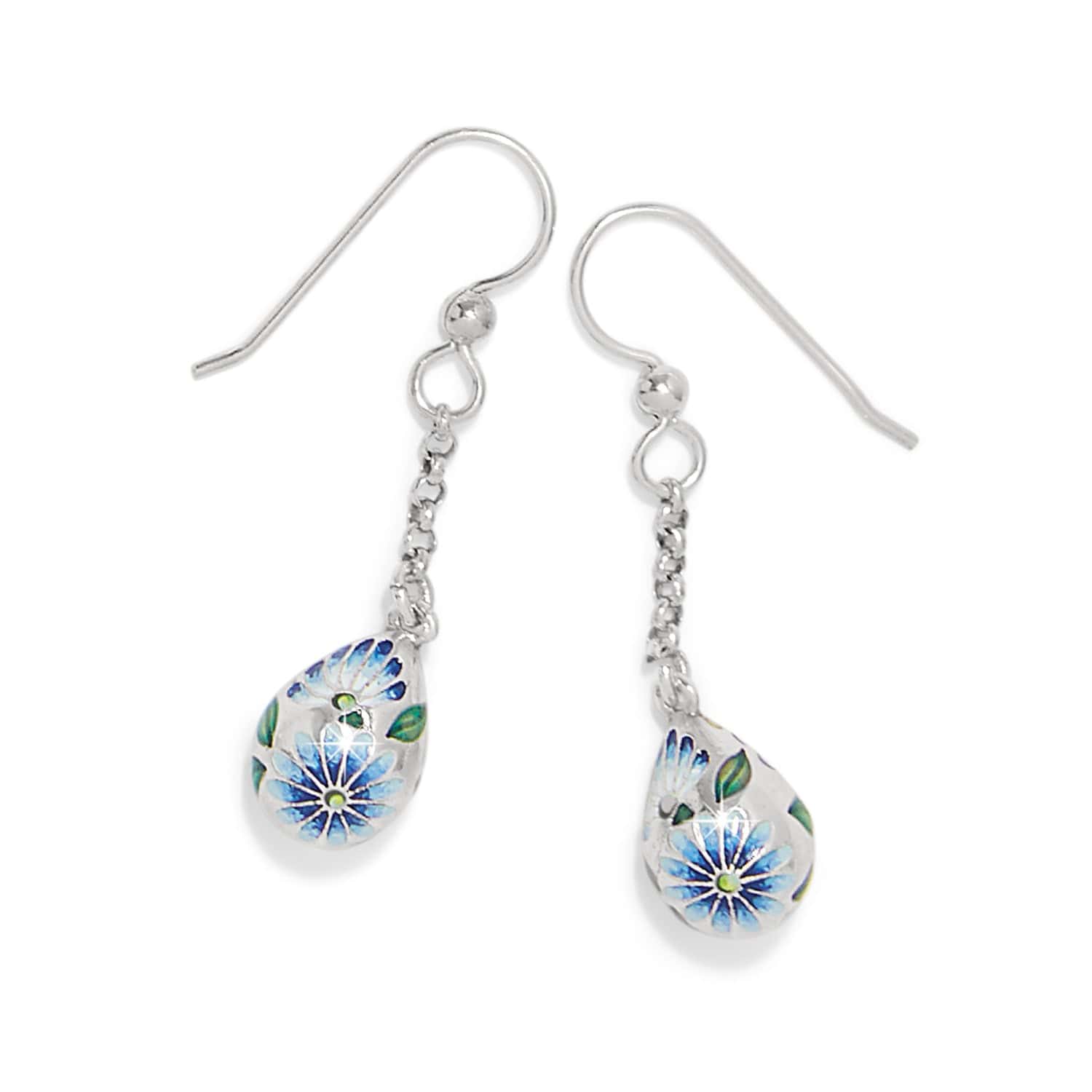 Sydney Daisy Drop French Wire Earrings silver-multi 2