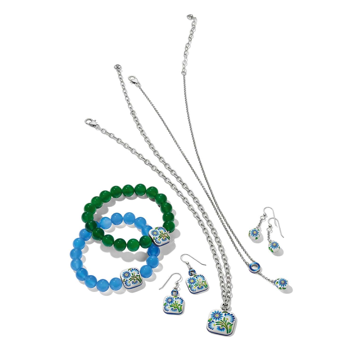 Sydney Daisy French Wire Earrings silver-multi 3