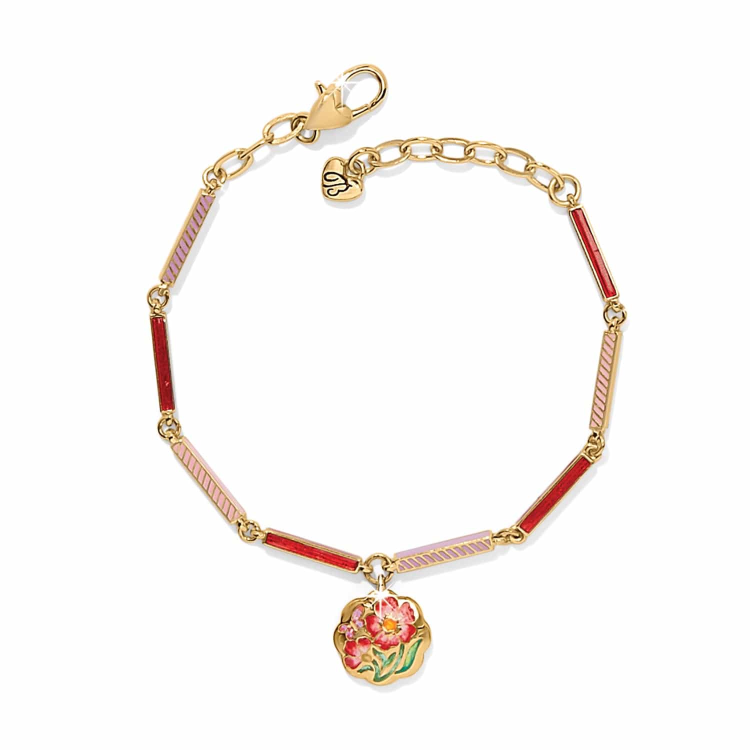 Sydney Poppy Bracelet gold-red 1